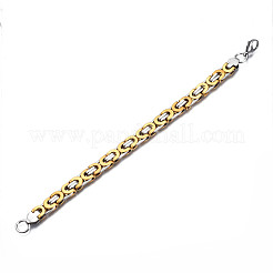 Non-Tarnish 201 Stainless Steel Byzantine Chain Bracelets&nbsp;BJEW-S057-88A