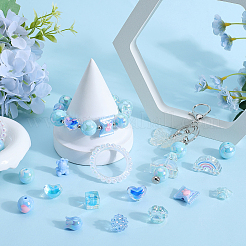 DIY Mixed Style Acrylic Beads Jewelry Making Finding Kits&nbsp;DIY-SC0026-37