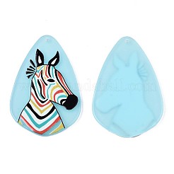 Translucent Cellulose Acetate(Resin) Pendants&nbsp;KY-T040-34A