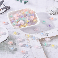 300Pcs 6 Colors Transparent Acrylic Beads&nbsp;TACR-LP0001-02