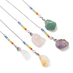 Raw Rough Natural Gemstone Dowsing Pendulums&nbsp;PALLOY-JF05237