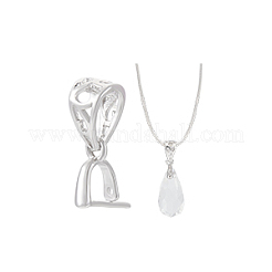 2Pcs Sterling Silver Pendant Bails&nbsp;STER-BC0002-55A