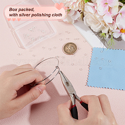 60Pcs 925 Sterling Silver Open Jump Ring&nbsp;STER-BC0002-57B