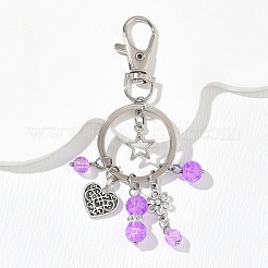 Alloy & Glass Keychains&nbsp;KEYC-YW00303-01