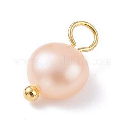 Natural Cultured Freshwater Pearl Charms&nbsp;X-PALLOY-JF01098-02