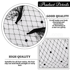 2Pcs 2 Colors Mesh Veil Cloth Hair Bands&nbsp;AJEW-CP0009-59