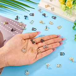 15Sets 3 Colors Alloy Hook and Eye Fasteners&nbsp;DIY-TA0012-27