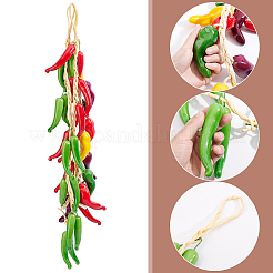 3Pcs 3 Styles Foam Artificial Chili Pepper Garland&nbsp;DIY-WR0005-75