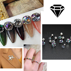 5 Style Cubic Zirconia Pointed Back Cabochons&nbsp;ZIRC-PH0001-41