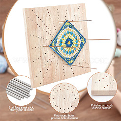 Wooden Crochet Blocking Board&nbsp;DIY-WH0387-22A
