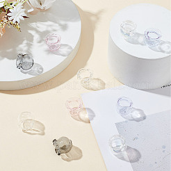 10Pcs 5 Colors Handmade Blown Glass Flower Beads&nbsp;GLAA-GO0001-05A