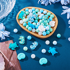 Food Grade Eco-Friendly Silicone Focal Beads&nbsp;SIL-TA0002-67