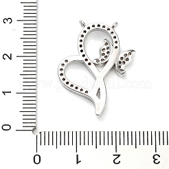 Brass Micro Pave Cubic Zirconia Pendants&nbsp;KK-L229-071P