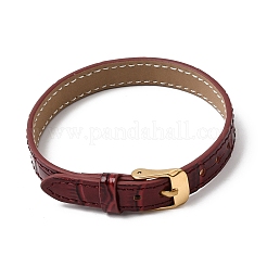 Imitation Leather String Bracelets with Stainless Steel Buckles&nbsp;AJEW-Z053-01G