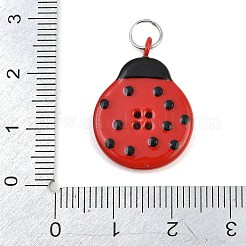 Button Stainless Steel Enamel Pendants&nbsp;SA-CBAE390-02