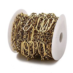 Ion Plating(IP) 304 Stainless Steel Oval Link Chains&nbsp;CHS-G039-02A-G
