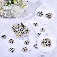 30Pcs Alloy Rhinestone Pendants&nbsp;ENAM-SC0008-21