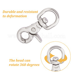 2Pcs Stainless Steel Swivel Clasps&nbsp;STAS-DC0015-60