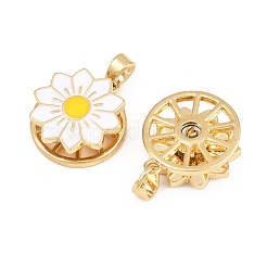 Rotatable Brass Enamel Pendants&nbsp;KK-P320-04A-G