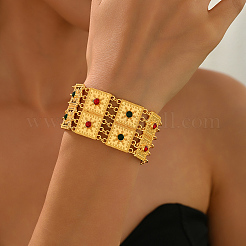Vintage Alloy Micro Pave Cubic Zirconia Multi-strand Bracelets&nbsp;LU4255
