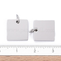 Anti-Tarnish 304 Stainless Steel Stamping Blank Tag Charms&nbsp;STAS-I311-28P