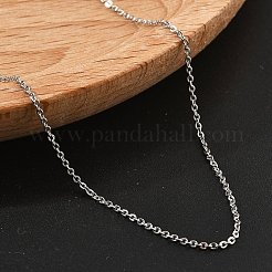 Brass Rolo Chains Necklaces for Women&nbsp;NJEW-D302-45P
