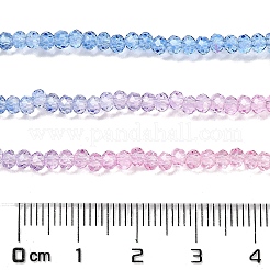 Transparent Painted Glass Beads Strands&nbsp;DGLA-A034-T1mm-A08