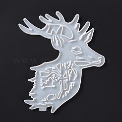 Christmas Reindeer Pendant Silicone Molds&nbsp;DIY-K051-11