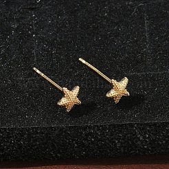 Brass Stud Earrings for Women&nbsp;EJEW-F403-03G