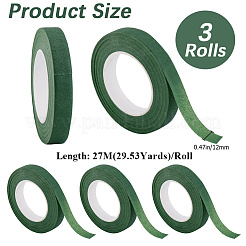 3 Rolls Paper Floral Tape for Bouquet Stem Wrap&nbsp;DIY-GF0011-25