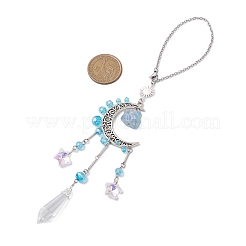 Alloy Moon Window Hanging Prism Ornaments&nbsp;HJEW-TA00284-03