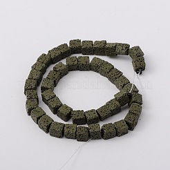 Synthetic Lava Rock Bead Strands&nbsp;G-N0104-8mm-20