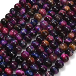 Natural Tiger Eye Beads Strands&nbsp;LS-G-B133-A02-8mm-10