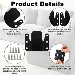 Iron Mounting Bracket with Screws&nbsp;FIND-WH0366-483