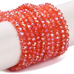 Baking Electroplate Glass Beads Strands&nbsp;DGLA-A039-J8mm-BM