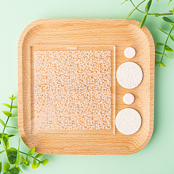 Floral Vine Texture Acrylic Embossing Folders&nbsp;PW-WG53996-01