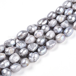 Natural Cultured Freshwater Pearl Beads Strands&nbsp;PEAR-N014-08L-01
