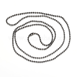 304 Stainless Steel Ball Chain Necklaces Making&nbsp;MAK-I008-01B-B01