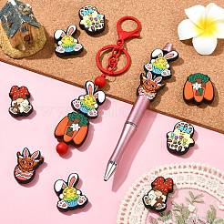 Easter Theme 20Pcs 5 Styles Food Grade Silicone Focal Beads&nbsp;SIL-CJ0002-95