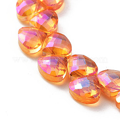 Electroplate Triangle Glass Beads Strands&nbsp;EGLA-A036-11A-FR03