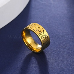 304 Stainless Steel Dog Pattern Finger Rings&nbsp;WGEC5FF-01