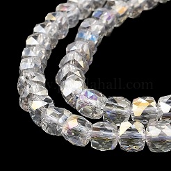 Electroplate Transparent Glass Beads Strands&nbsp;GLAA-C029-03B