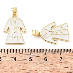 Rack Plating Brass Enamel Pendants&nbsp;KK-Z063-36G