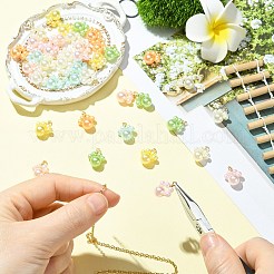 40Pcs 8 Style ABS Plastic Imitation Pearl Pendants&nbsp;PALLOY-CJ00177