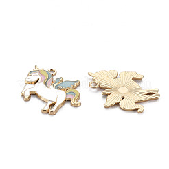 Rack Plating Alloy Enamel Pendants&nbsp;X-ENAM-S126-068-NR