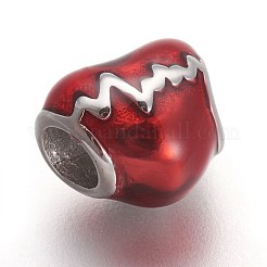 304 Stainless Steel European Beads&nbsp;OPDL-L013-04C