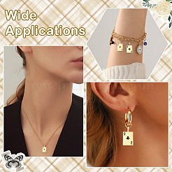 8Pcs 4 Styles Rack Plating Brass Cubic Zirconia Pendants&nbsp;KK-CJ0004-48