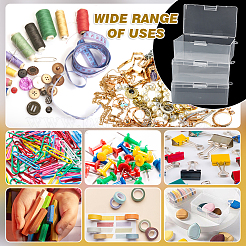 Plastic Bead Containers with Hinged Lid&nbsp;AJEW-WH0479-88B