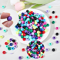 300Pcs 10 Colors Opaque Acrylic Beads&nbsp;SACR-SP0001-53A