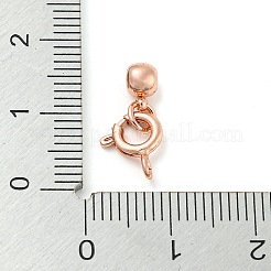 Brass Spring Ring Clasps and Silicone Beads&nbsp;LS-KK-WH0052-04RG